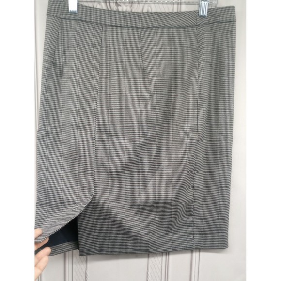 NWT Nordstrom Rack Susina Designer Mini Skirt SZ 10P Navy Indigo Plaid Full Zip - Picture 14 of 16